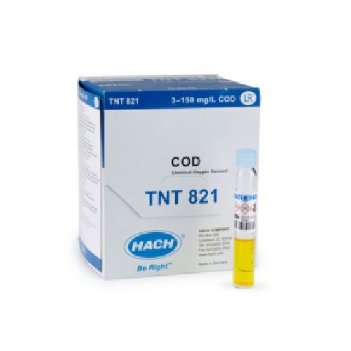 ویال تست COD دامنه پایین – هک – Hach – Chemical Oxygen Demand (COD) TNTplus Vial Test, LR (3-150 mg/L COD)