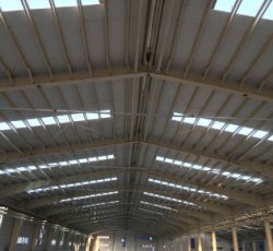 اجرای پوشش سقف سالنهای صنعتی در تبریز