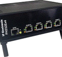 مبدل پورت سریال به اترنت چهار پورته RS-232  COM Port to Ethernet LAN