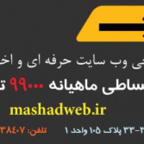 طراحی وب سایت اختصاصی اقساطی در مشهد
