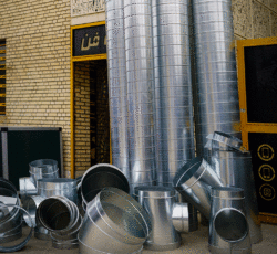 تولید کننده انواع کانال  اسپیرال گرد و چهارگوش در شیراز شرکت کولاک فن09177002700