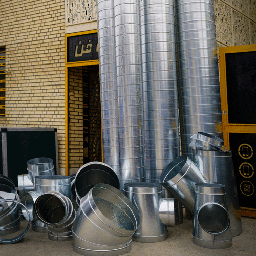 تولید کننده انواع کانال  اسپیرال گرد و چهارگوش در شیراز شرکت کولاک فن09177002700