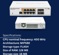 سوئیچ روتر PoE میکروتیک CRS112-8P-4S-IN