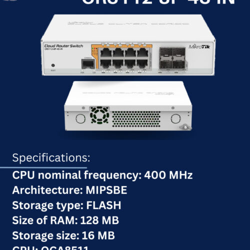 سوئیچ روتر PoE میکروتیک CRS112-8P-4S-IN