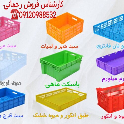 تولید پالت پلاستیکی و سبد برای کشتارگاه،لبنیات،ماهی و میوه در اردبیل